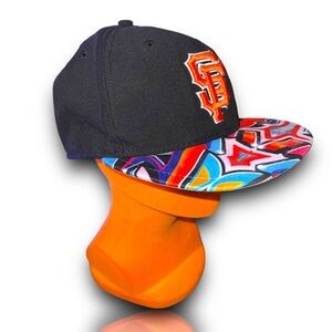 San Francisco Giants Hat New Era‎ 59fifty Unique Colorful Graffiti Bill 7 1/8